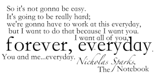 The Notebook Nicholas Sparks Quotes. QuotesGram via Relatably.com
