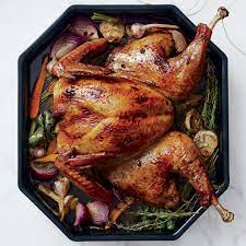 spatched turkey with anise and