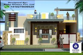 house front elevation for single floor