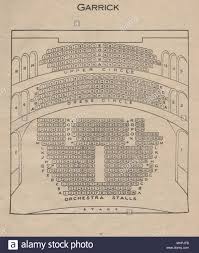 Garrick Theatre Vintage Seating Plan London West End 1936