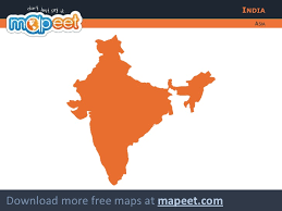 Free Editable Map Of India