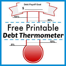 Free Printable Debt Thermometer