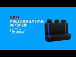 Installation For Rear Bench Seat Covers