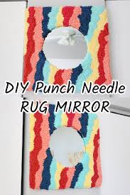 mirror rug diy punch needle mirror