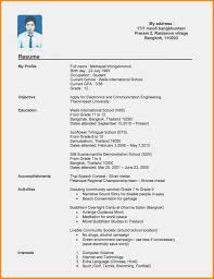 Resume Resume Examples For Teenagers First Job Marvelous