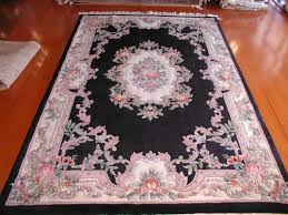 6 0 x 9 0 black and ivory aubusson