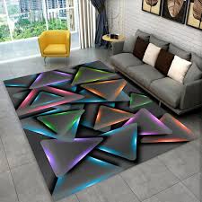3d abstract mirror floor mat