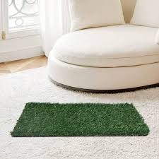 2pcs realistic artificial gr rug for
