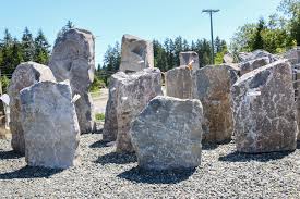 decorative boulders hillside stone