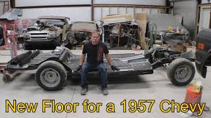 1957 chevy bel air gets a new floor