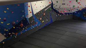 bouldering padding flashed