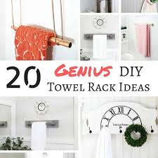 This is where the bathroom shelves are handy units to keep all your bathroom essentials in one place. 20 Genius Diy Towel Rack Ideas The Handyman S Daughter