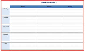 weekly schedule in excel tutorial