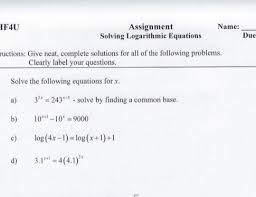 Solving Logarithmic Chegg