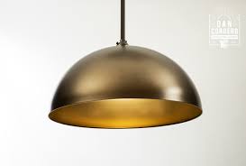 smooth oil rubbed bronze dome pendant