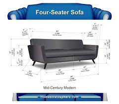 sofa dimensions for 2 3 4 and 5