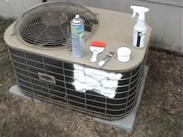 When the coils are wet, spray a foam cleaner and let it soak for 5 to 10 minutes. Cleaning Air Conditioner Coils Youtube