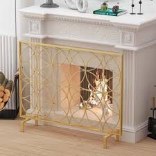 Panel Cabinet Iron Fireplace Screen
