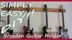 Simply Easy Diy Diy Wooden Guitar Hanger