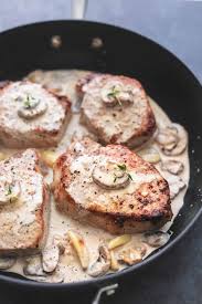 baked pork chops with creamy mushroom