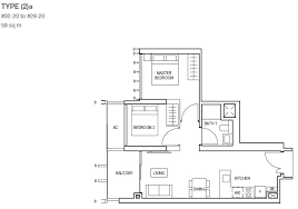 Midwood Condo Floor Plan 2 Bedroom Type