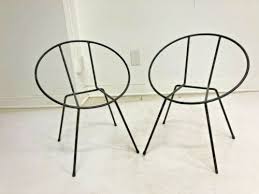 Mid Century Modern Hoop Chair Pair