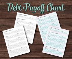 Debt Payoff Chart Debt Tracking Chart Dave Ramsey Baby Steps Debt Consolidation Sheet Instant Download
