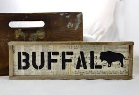 Cafepress brings your passions to life with the perfect item for every occasion. Buffalo Home Decor Box Sign