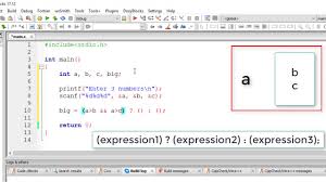 3 numbers using ternary operator