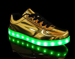 Light Up Shoes Luminous Shoes Sneaker Casual Golden Shoes