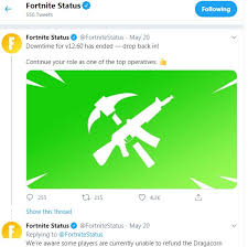 While we've fixed the original issue, billboard text that is activated or hidden @feversbot #fortnite status update: Fortnite Twitter Status Aperte Start