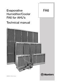 Fa6 Evaporative Humidifier Technical Manual Manualzz Com