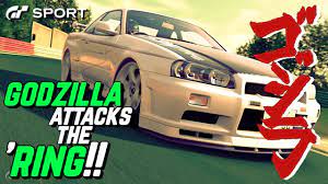 GODZILLA attacks the 'RING!! - R34 GT-R Hot Lap! - YouTube