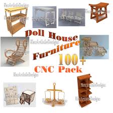 Cnc Doll House Furniture Vectors For