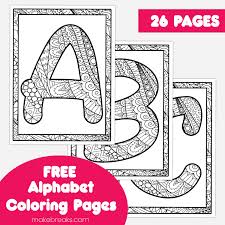 free printable letters of the alphabet