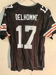 Details About Reebok Womens Nfl Jersey Cleveland Browns Jake Delhomme Brown Sz L