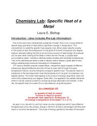 chemistry lab report sample Formal Lab Reports for Chemistry jpg