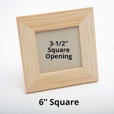 Unfinished Small Wooden Frames Pack
