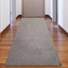 playa rug solid gray color 26 in width x your choice length custom size roll runner rug stair runner