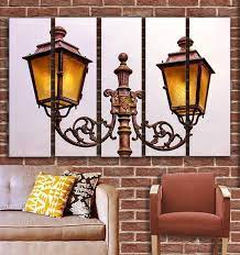 Vintage Lamps Wall Art Decor Picture