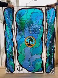 Stained Glass Door Window D 55 Panel