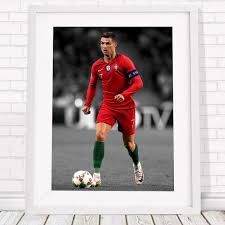 soccer poster picture print sizes a5 to