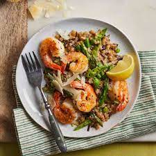 shrimp risotto with asparagus
