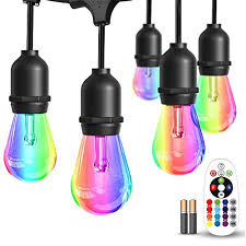 16 colors outdoor string lights 15