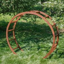 Garden Solid Wood Arch Arbor Circle