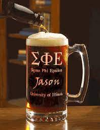 Personalized Fraternity Beer Mug The