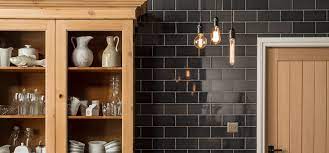 Black Kitchen Tiles For Wall And Floor
