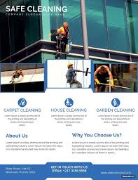 printable cleaning services flyer