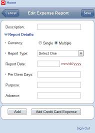 Correcting expense report line errors. Mobile Expense Management