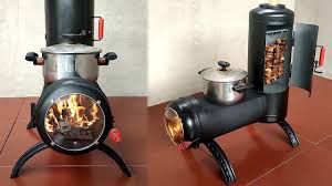 how to make a wood stove grill and